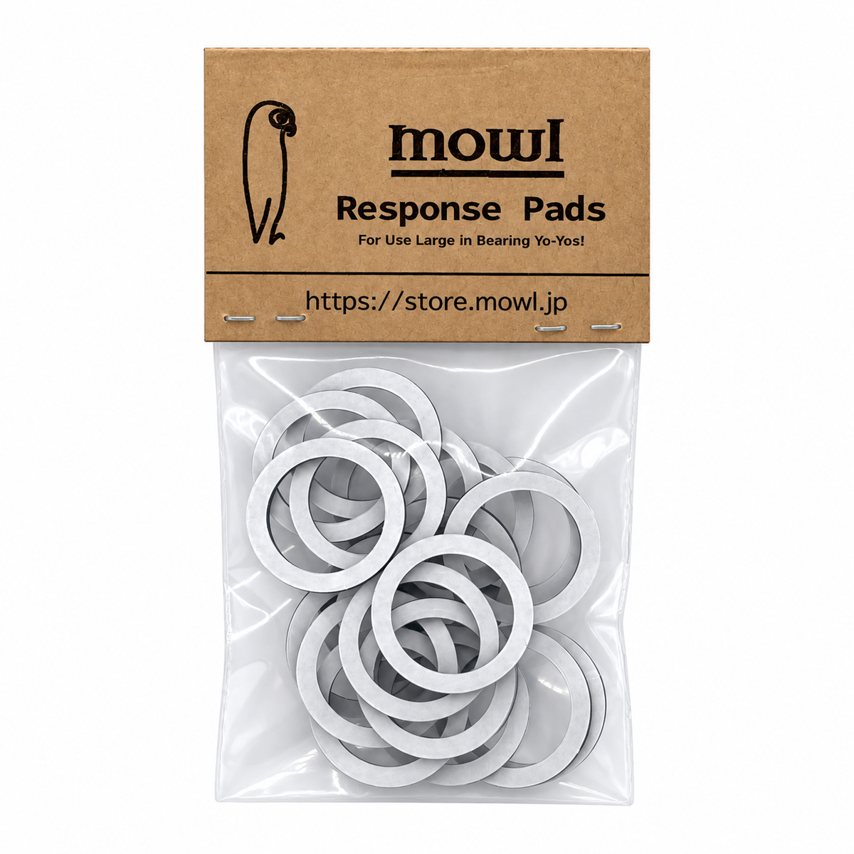 mowl Response Pad C-Size Black 20pcs
