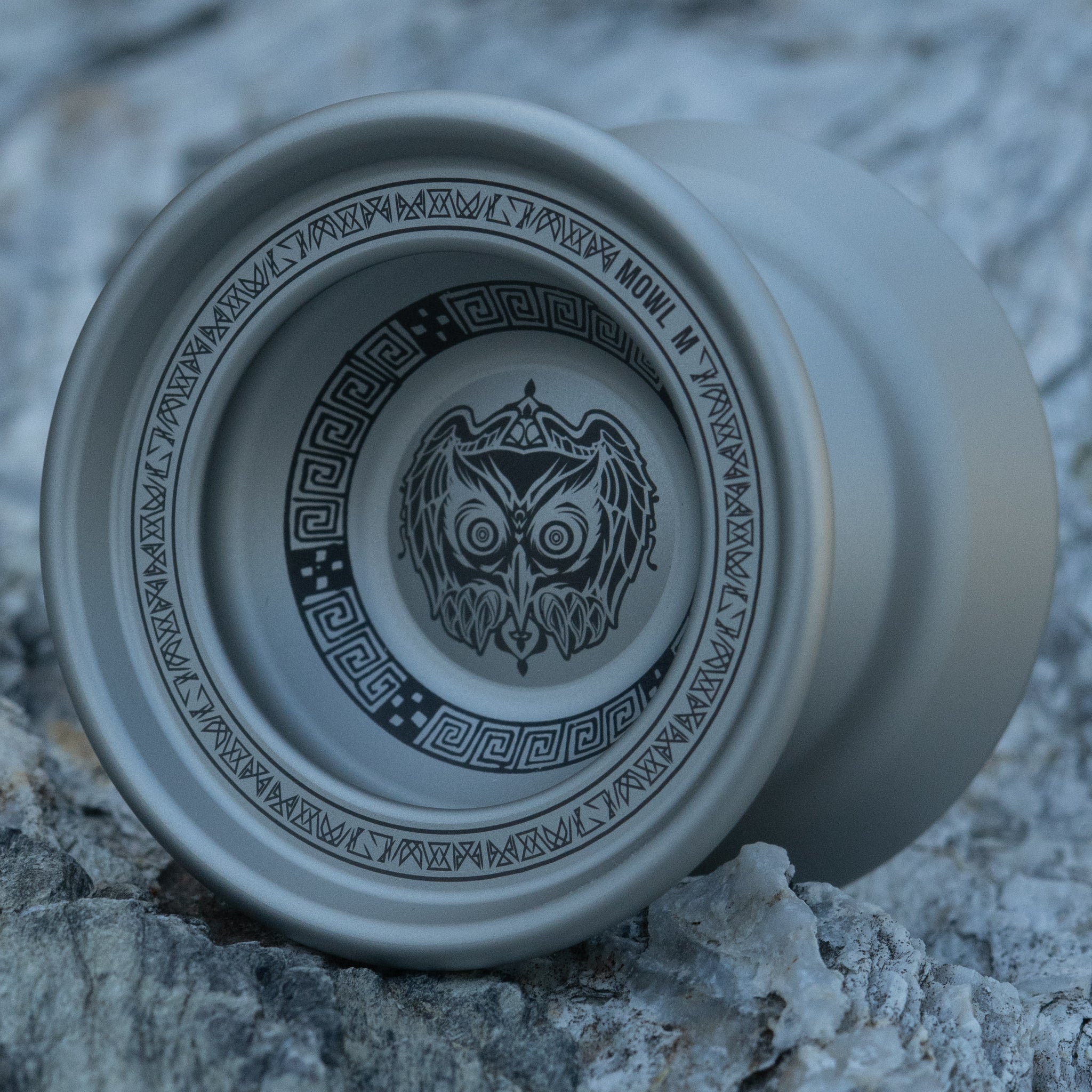 M Owl Logo / Blasted Silver (Black Logo)