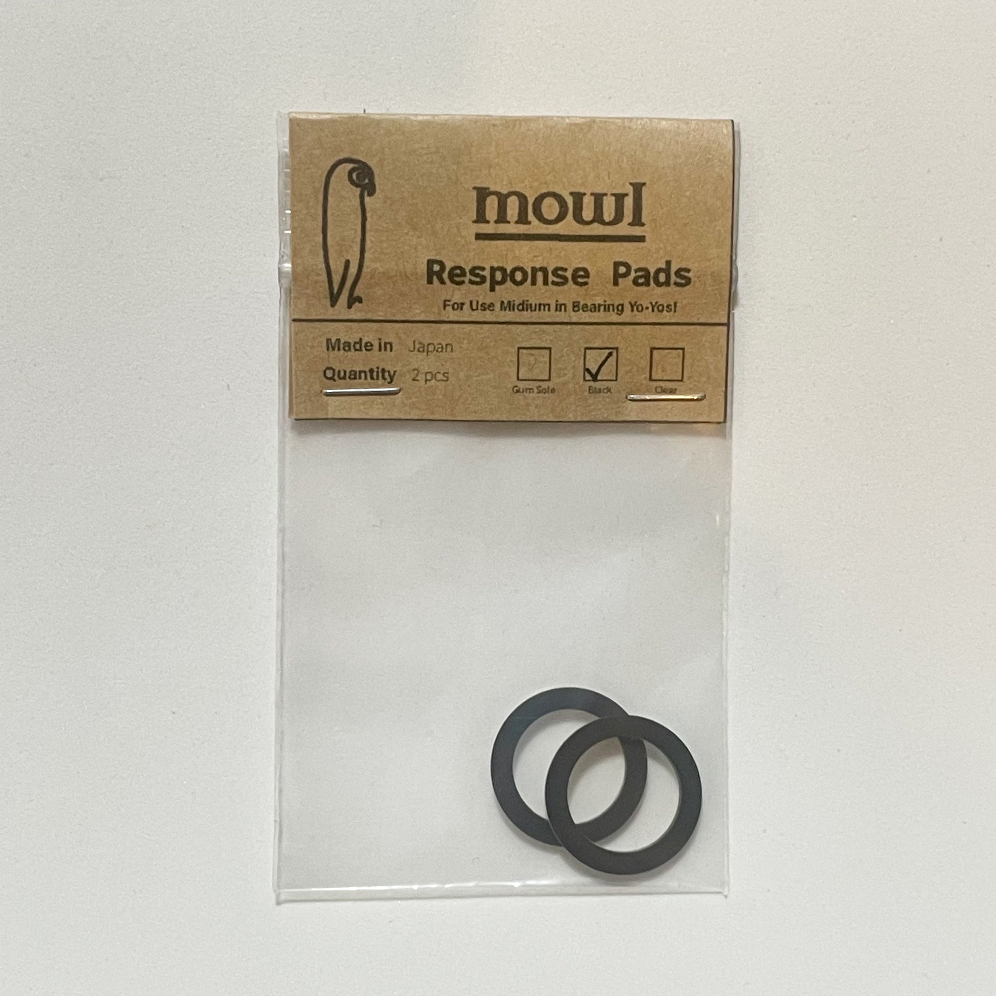 mowl Response Pad C-Size Black 2pcs