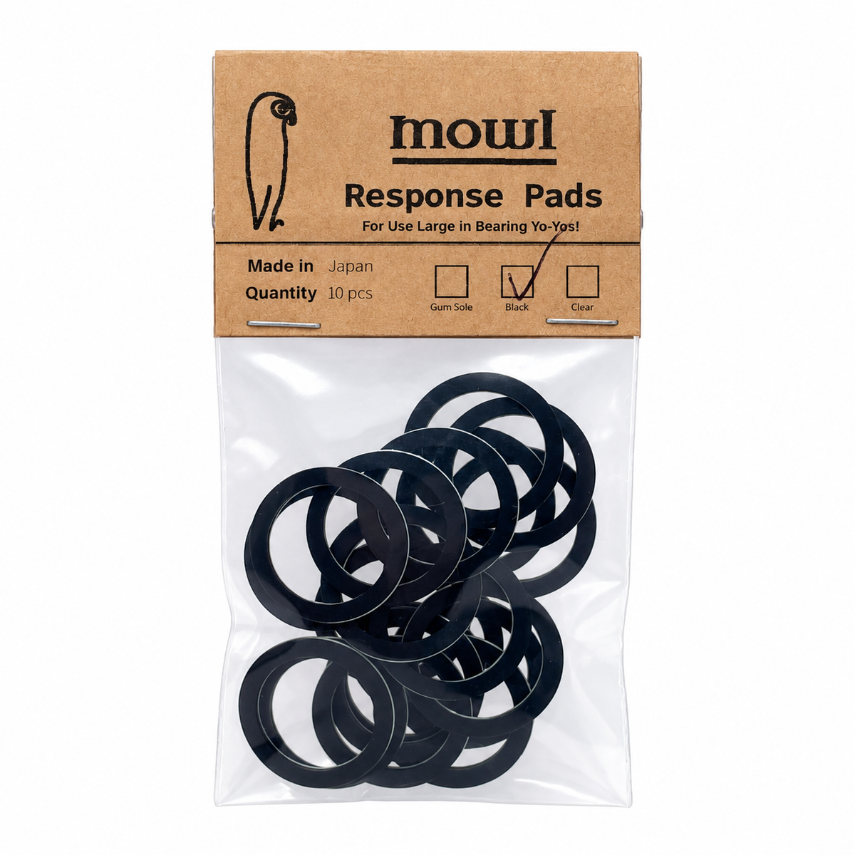 mowl Response Pad C-Size Black 20pcs