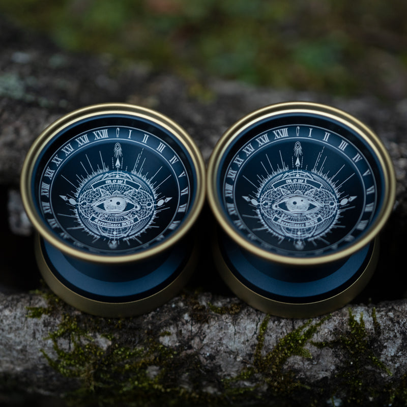 Surveillance HPF /Both Eye Set / Navy Matt Gold Rim