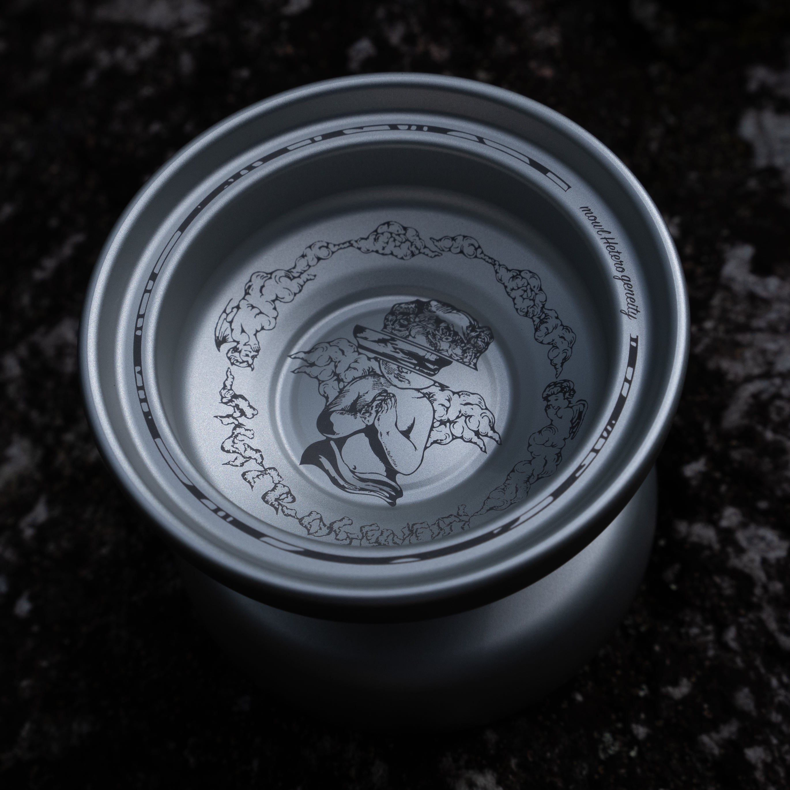 Heterogeneity / Blasted Silver Black Engrave
