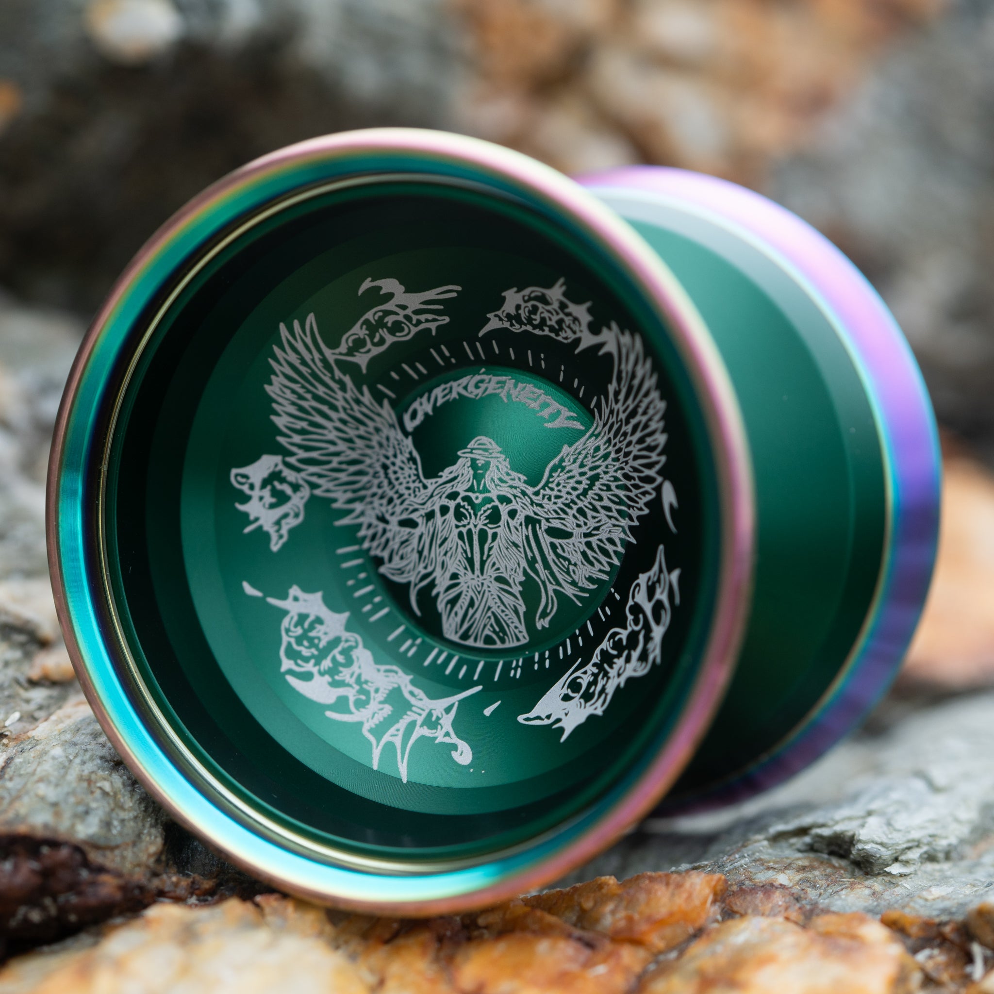 Overgeneity | Dark Green / Rainbow Rim