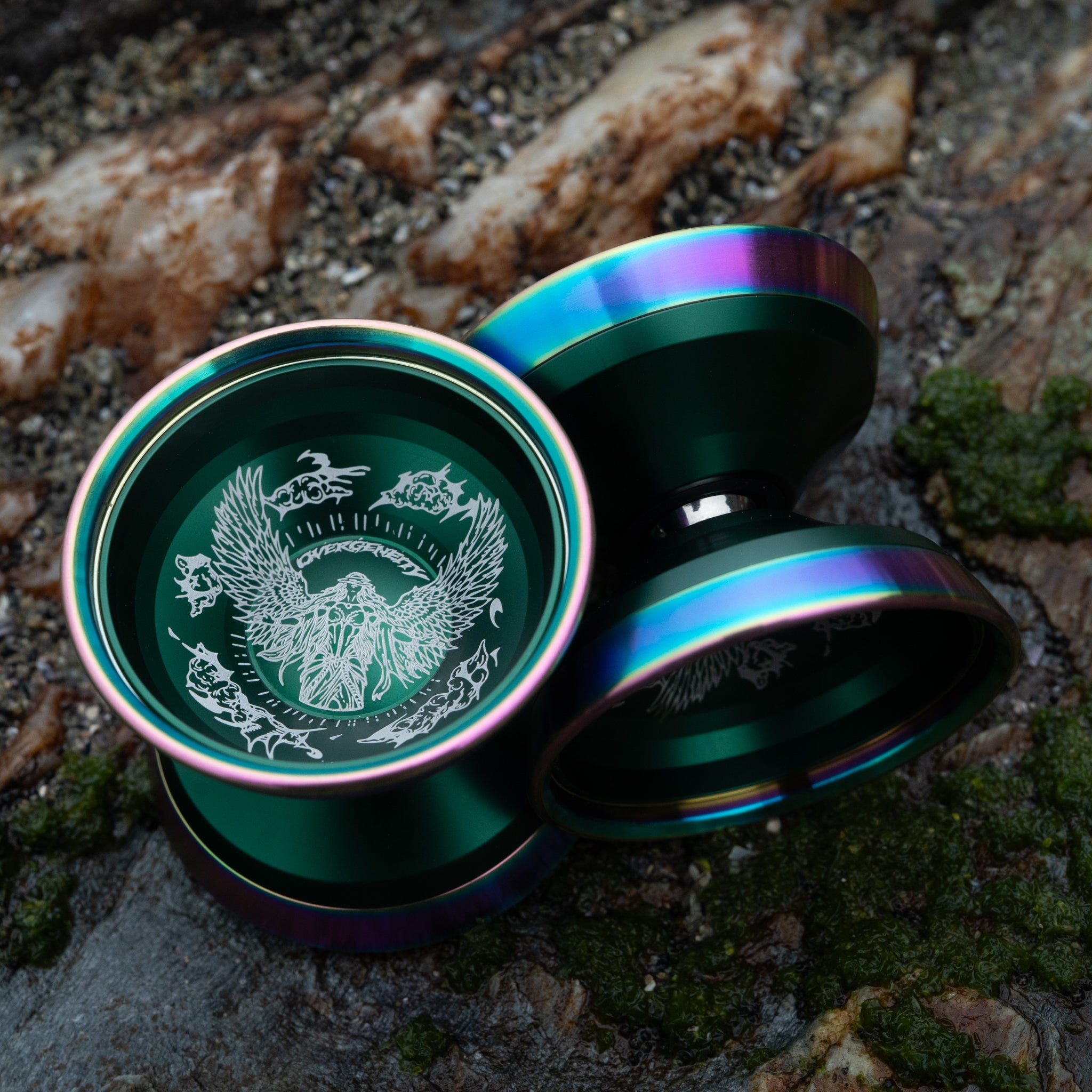 Overgeneity | Dark Green / Rainbow Rim