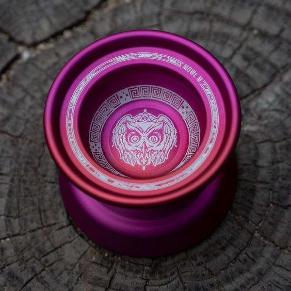 M Owl Logo / Pink Fade